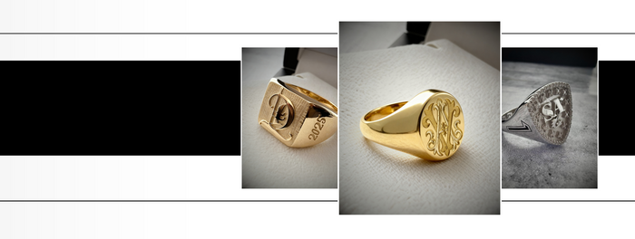 Monogram & Inital Signet rings – LM Customs